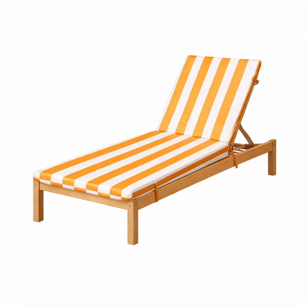Matelas bain de soleil imperméable déhoussable à rayures arcachon