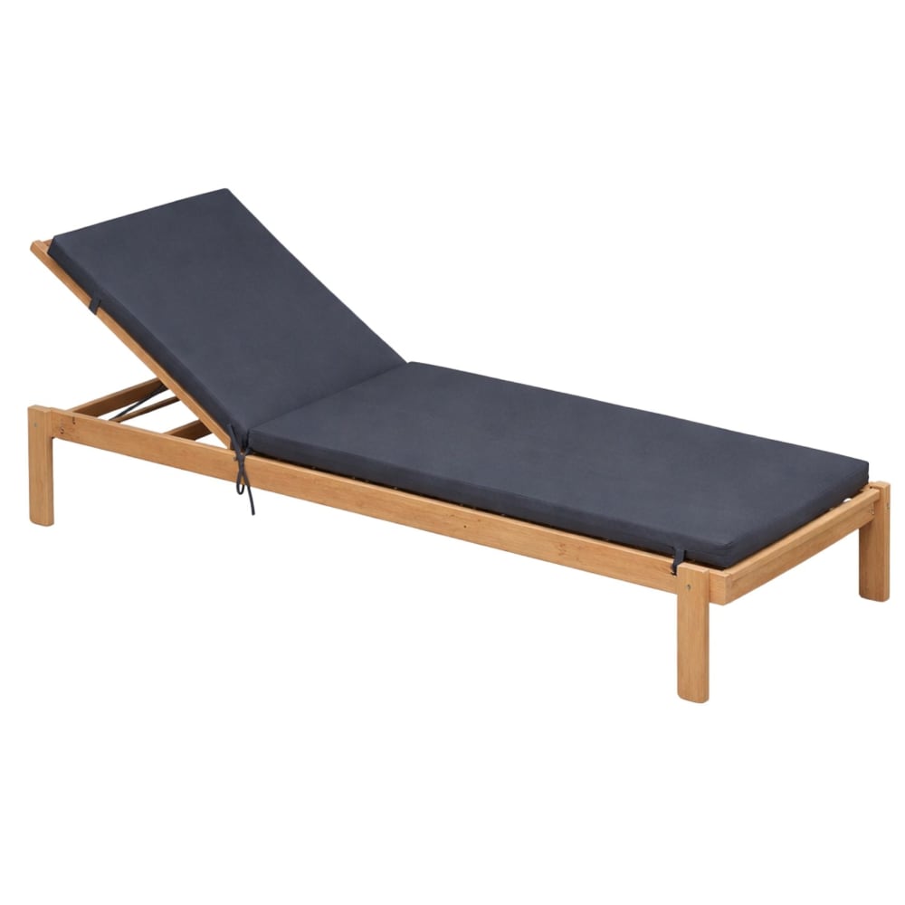 Matelas bain de soleil extérieur imperméable minorque polyester gris