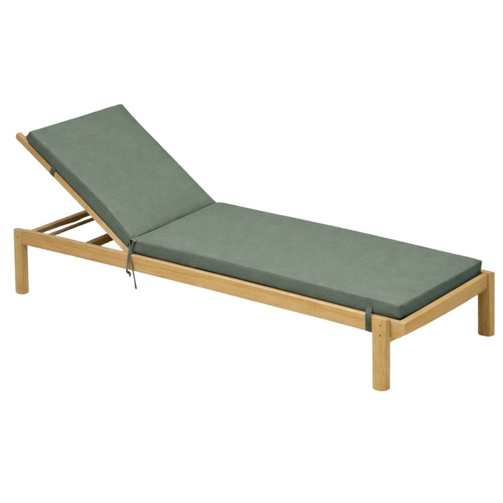 Matelas bain de soleil extérieur imperméable minorque polyester vert