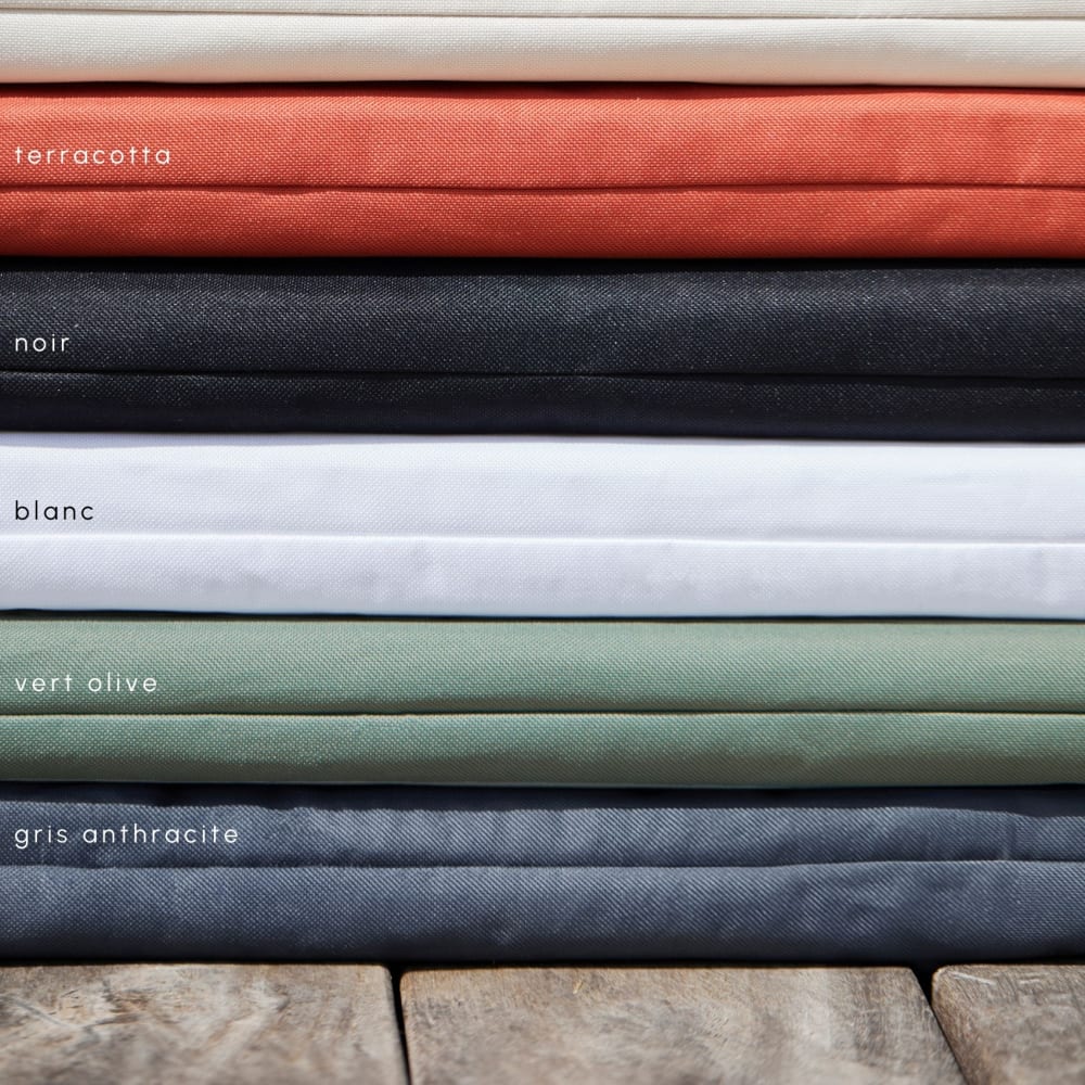 Matelas bain de soleil extérieur imperméable minorque polyester rouge - Maisons du Monde