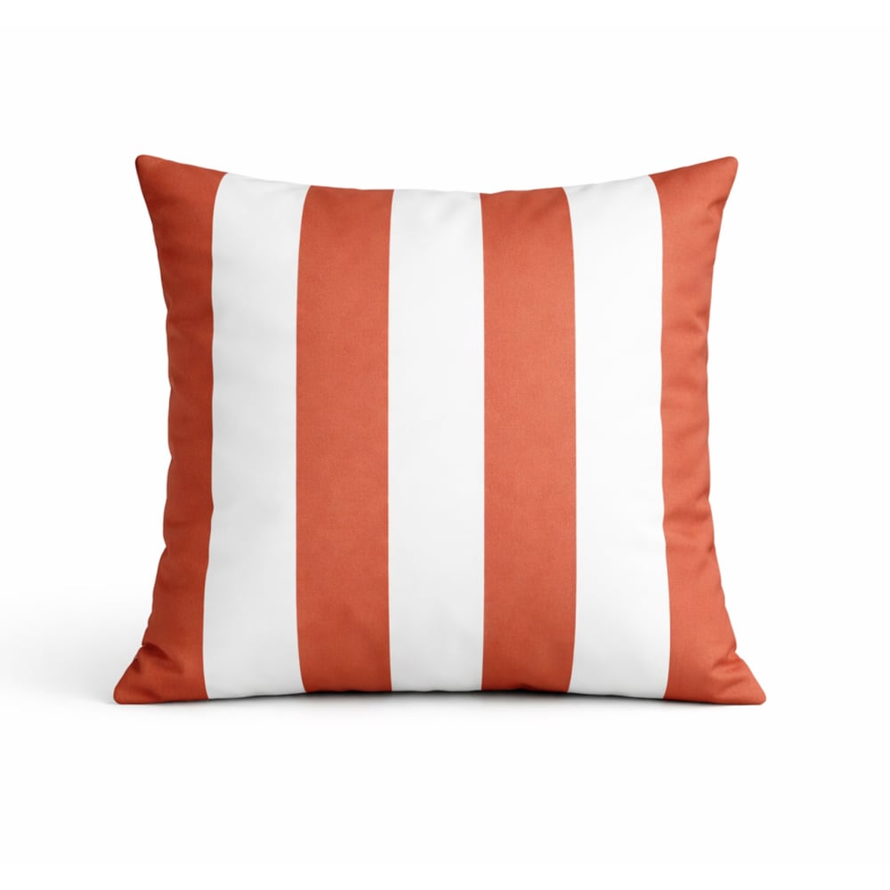 Coussin imperméable déhoussable à rayures arcachon polyester