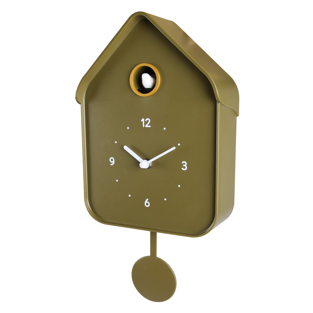 Horloge coucou 20.6x39cm vert