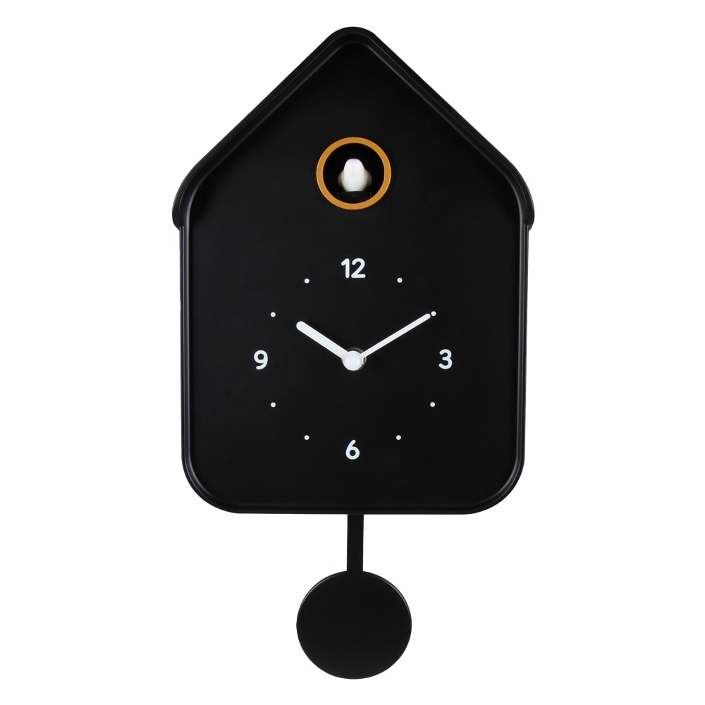 Horloge coucou noir 20.6x39cm — Beyit