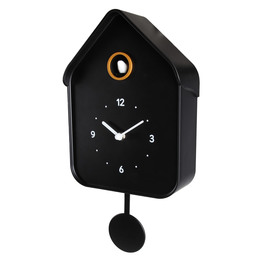 Horloge coucou noir 20.6x39cm