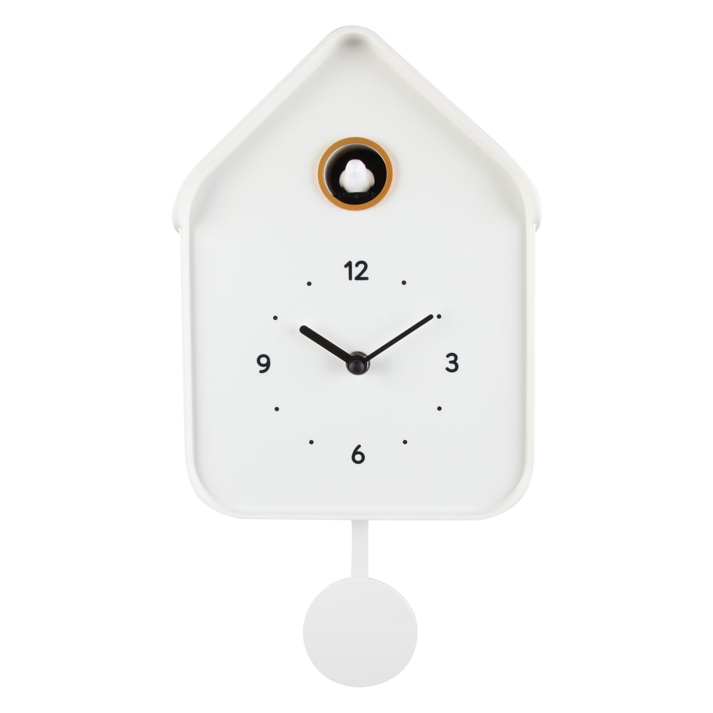 Horloge coucou blanc 20.6x39cm — Beyit