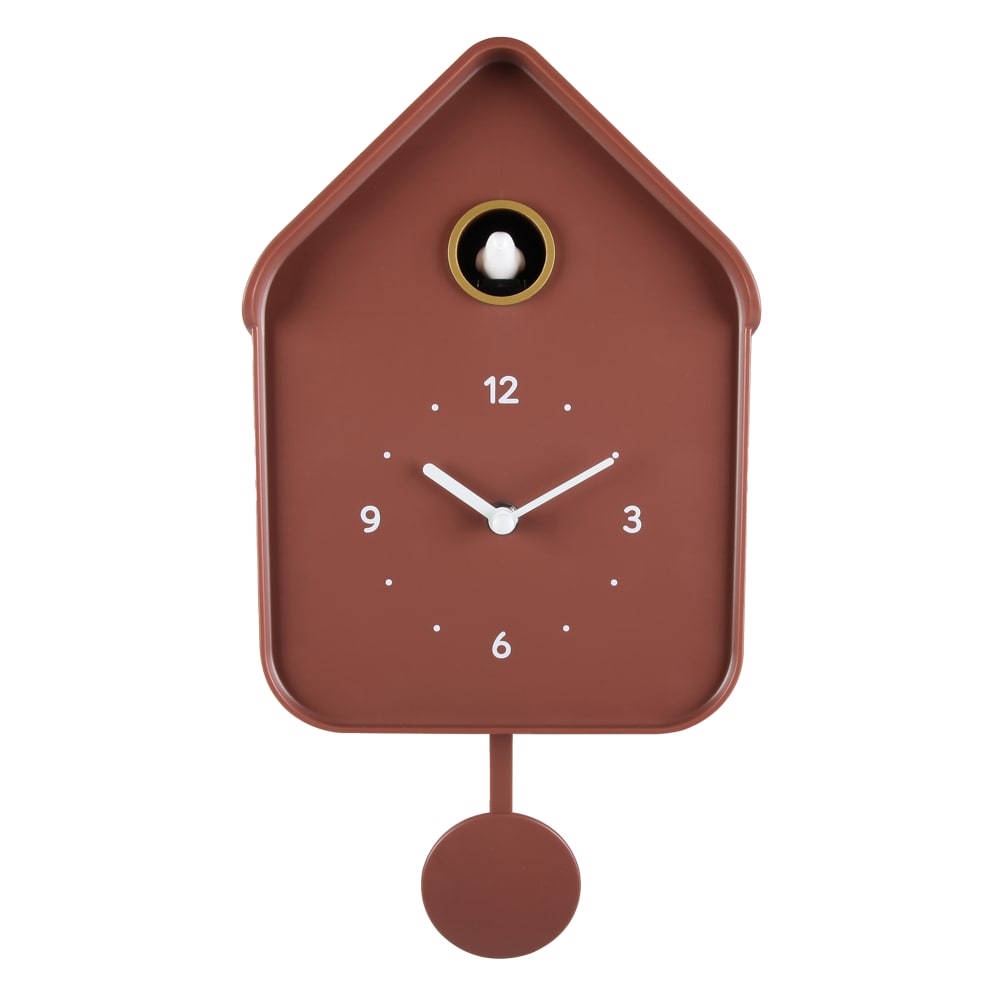 Horloge coucou terracotta 20.6x39cm — Beyit
