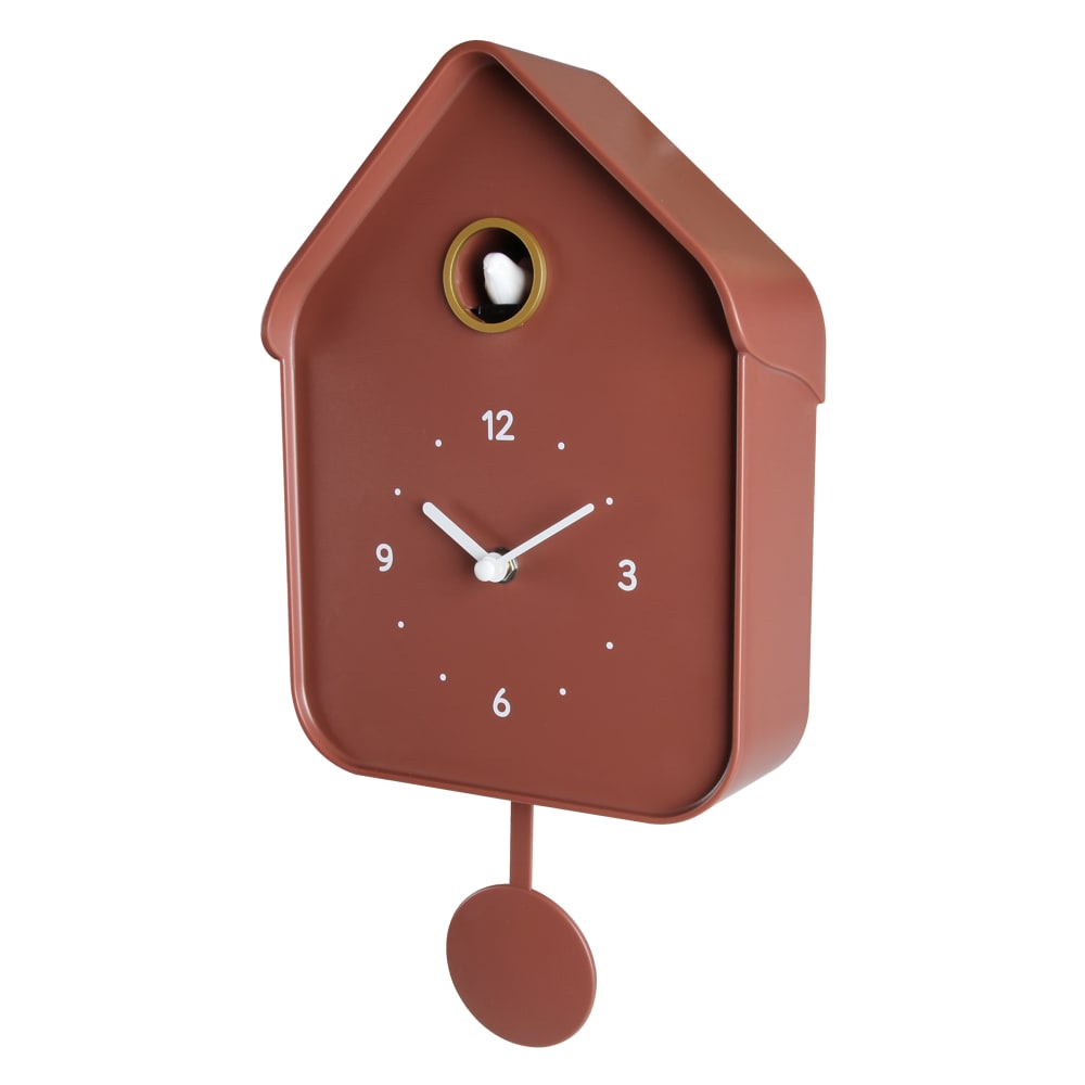 Horloge coucou terracotta 20.6x39cm