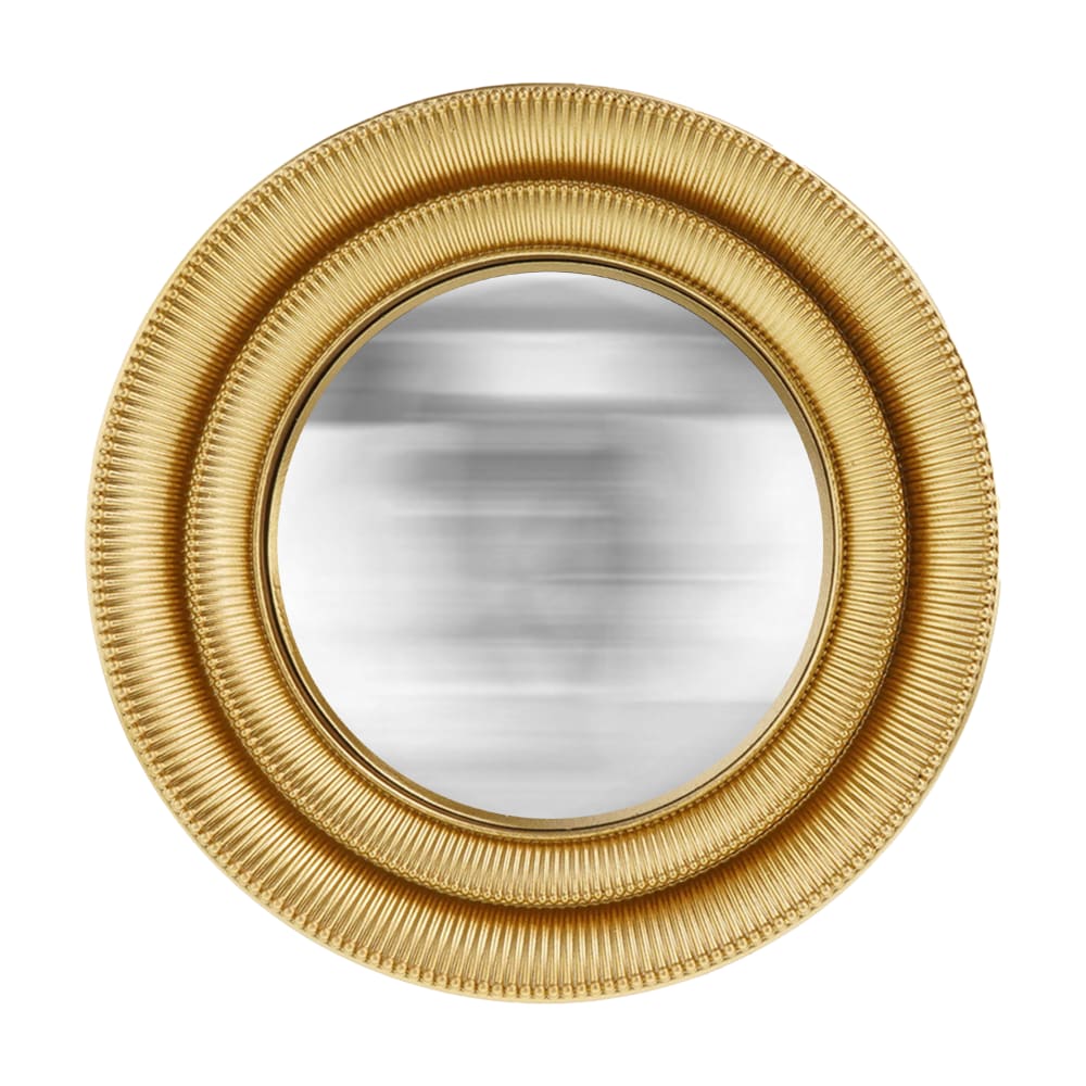 Miroir convexe doré 18.7cm