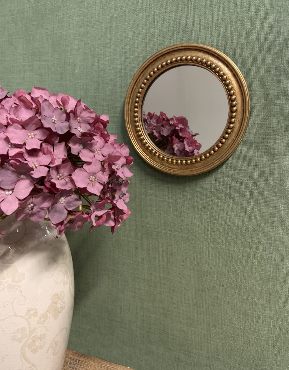 Miroir perle rond doré 16.5cm - Maisons du Monde