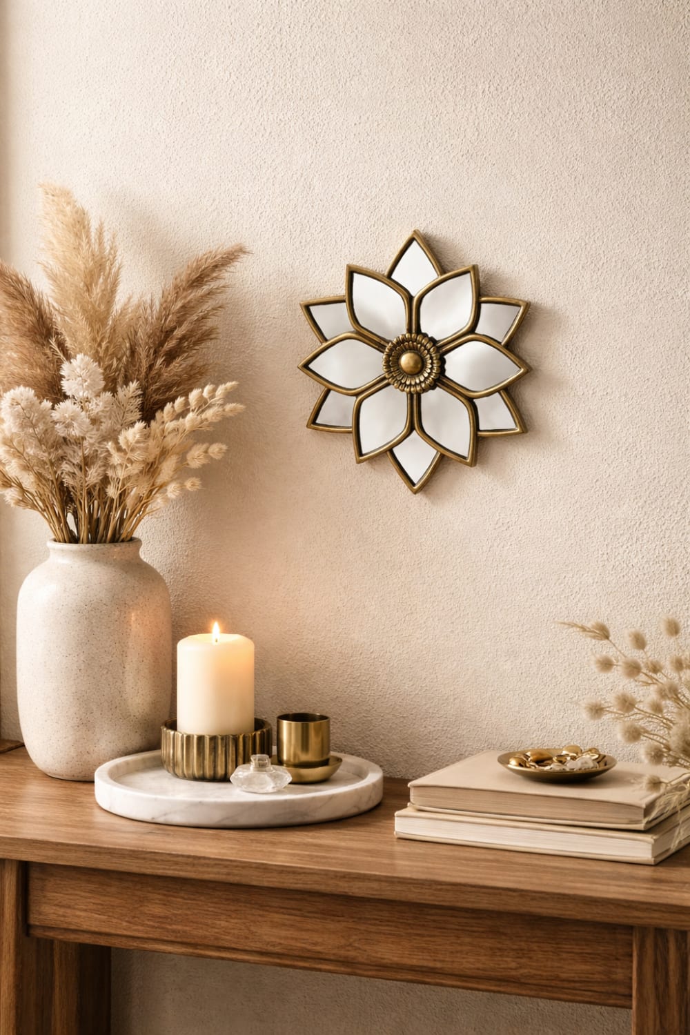 Déco murale fleur miroir 11,5x12cm - Maisons du Monde