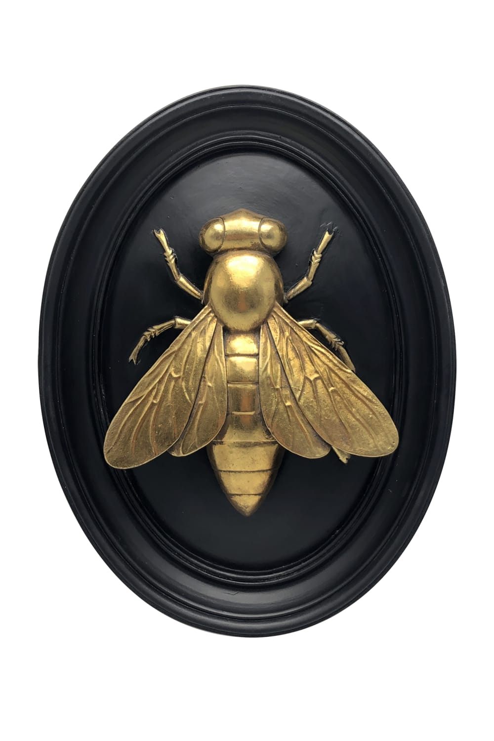 Déco murale abeille noir et doré 21x27.5cm — Beyit
