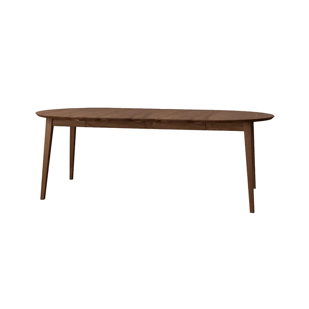 Feldmann-Wohnen Esstisch ausziehbar aus Massivholz, 90-190x90x74,5cm, eiche tabak style modern Braun