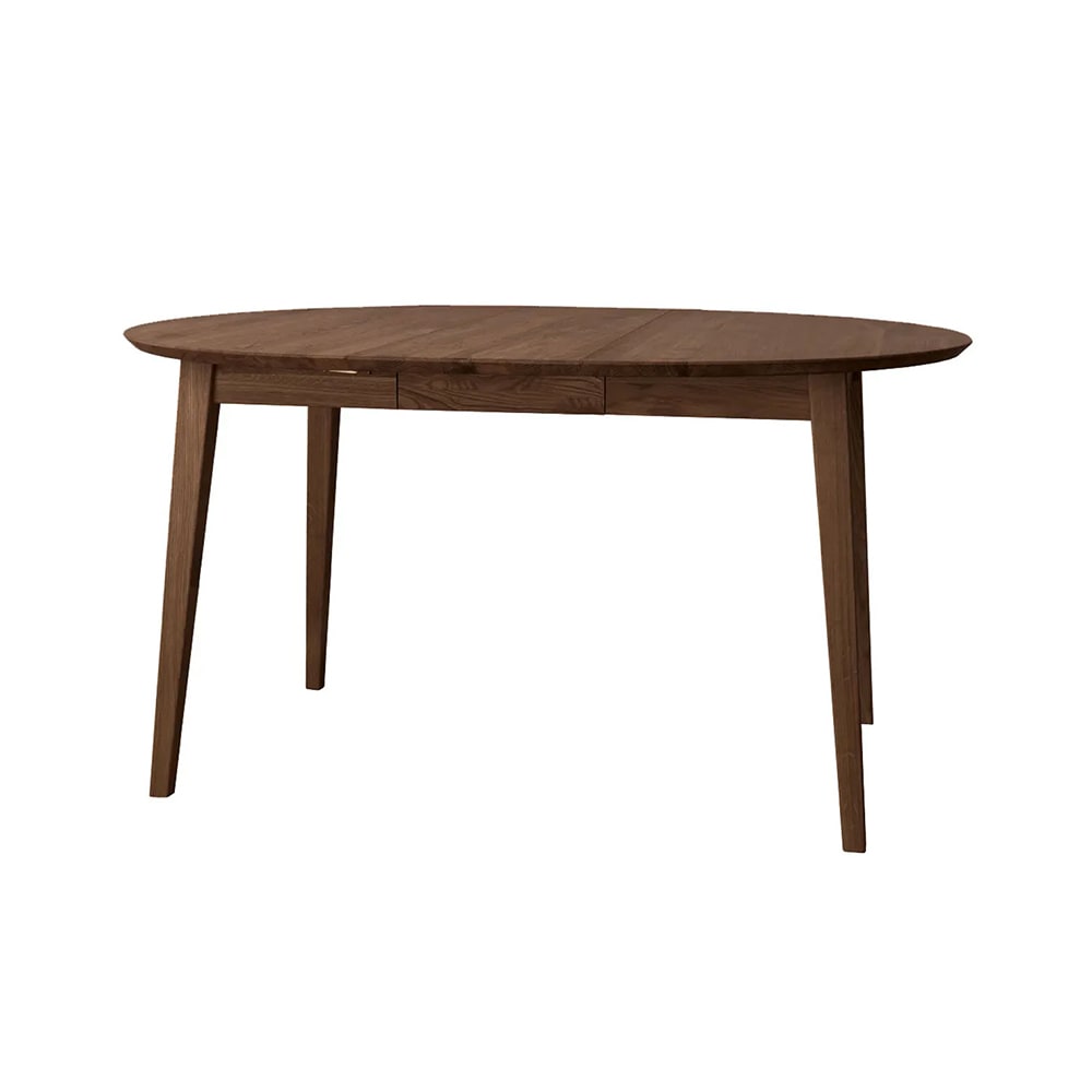 Feldmann-Wohnen Esstisch ausziehbar aus Massivholz, 90-140x90x74,5cm, eiche tabak style modern Braun