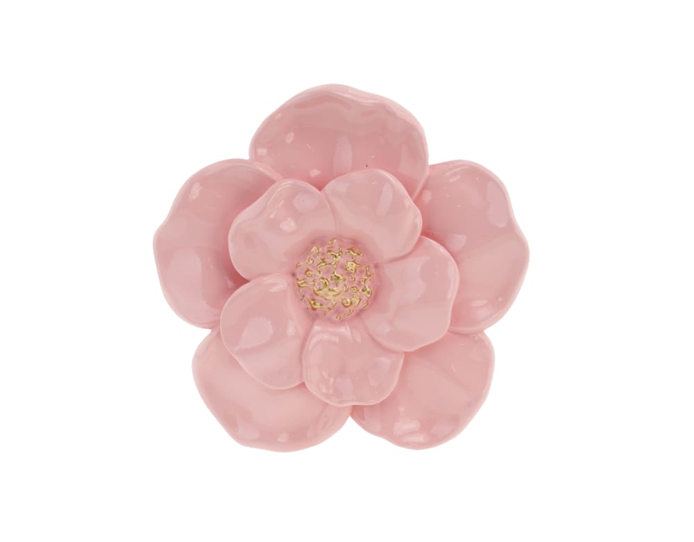 Déco murale fleur rose 15cm