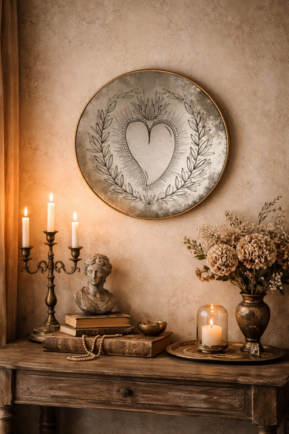 Déco murale miroir imprimé ex voto 30cm - Maisons du Monde
