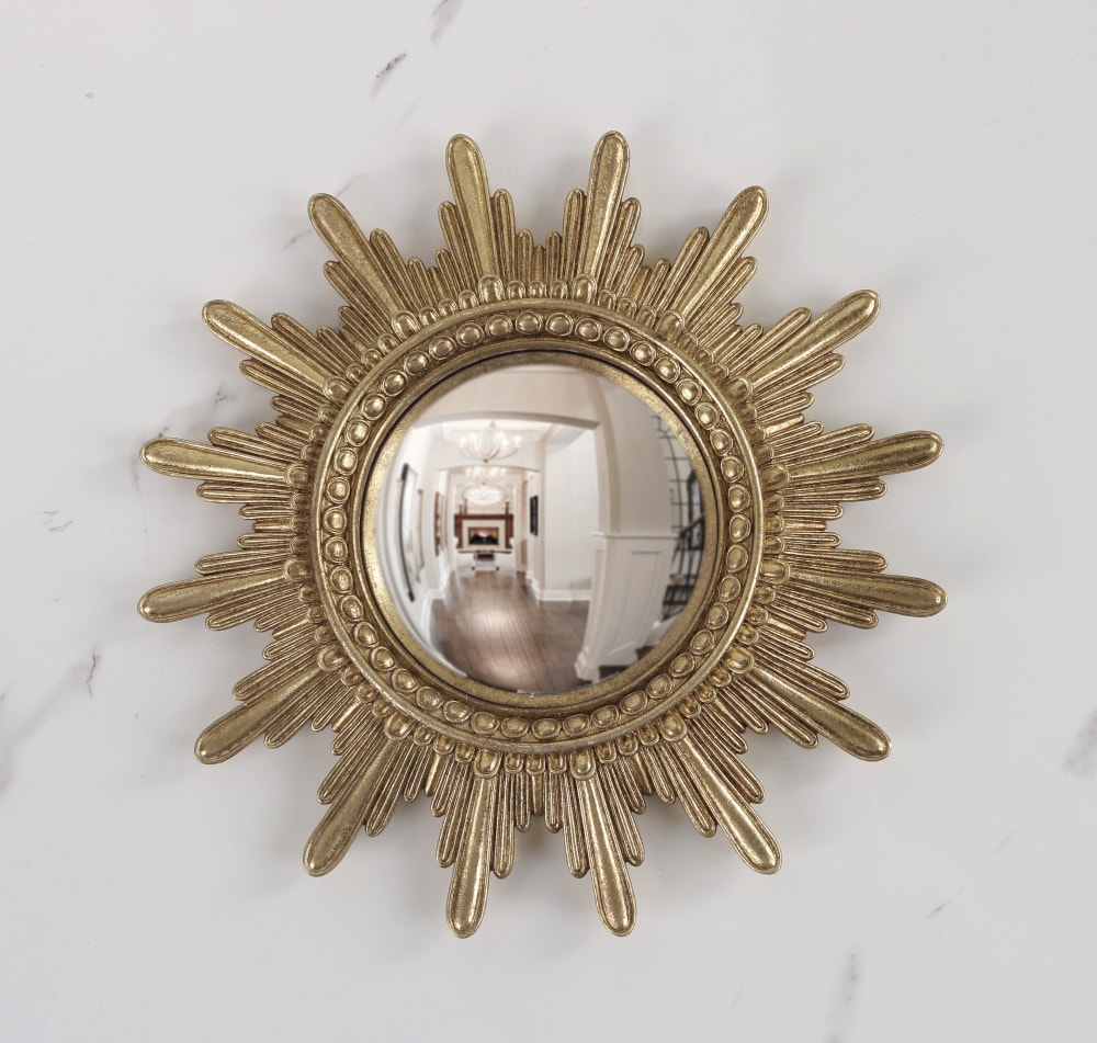 Miroir convexe soleil doré 20.3cm - Maisons du Monde