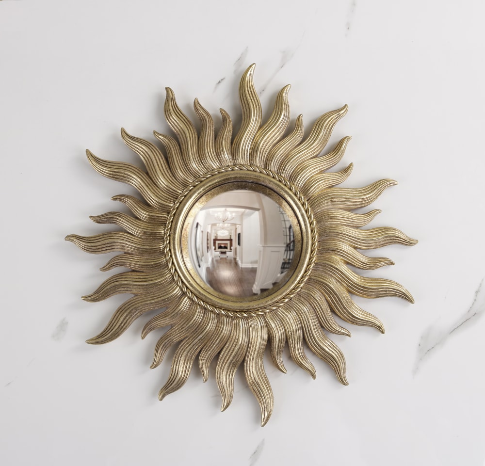 Miroir convexe soleil doré 26cm - Maisons du Monde