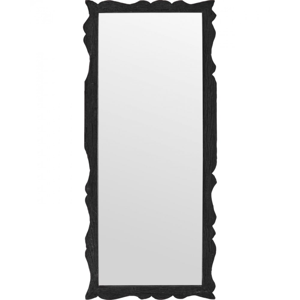 Miroir en bois carve 75x31 cm Marron