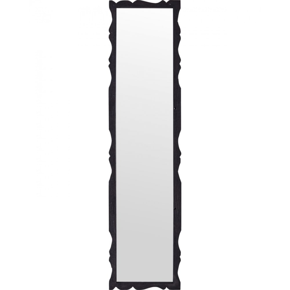 Miroir en bois carve 32x130 cm Marron