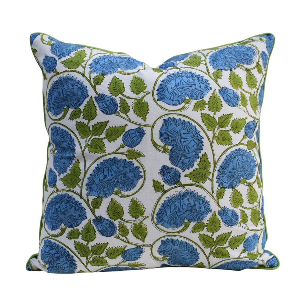 Housse de coussin imprimé blanc