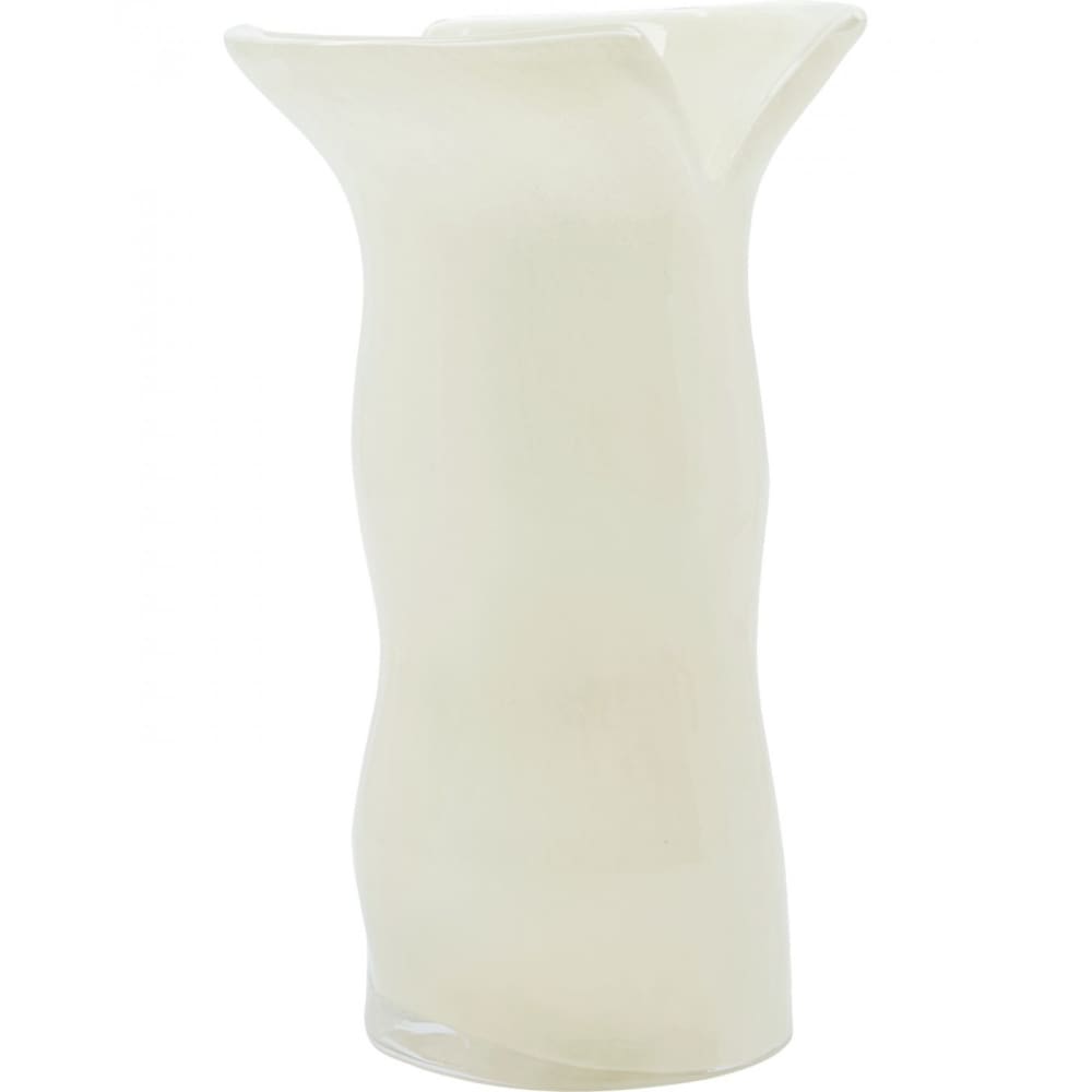Vase en verre cuff Blanc cassé