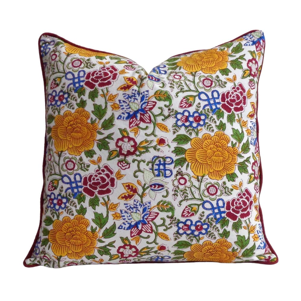 Housse de coussin imprimé