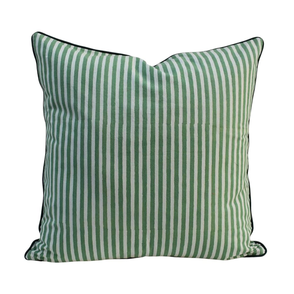 Housse de coussin imprimé rayure
