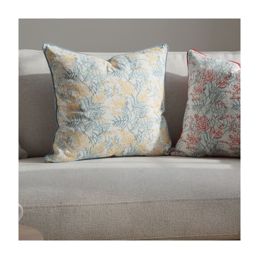 Housse de coussin imprimé crème - Maisons du Monde