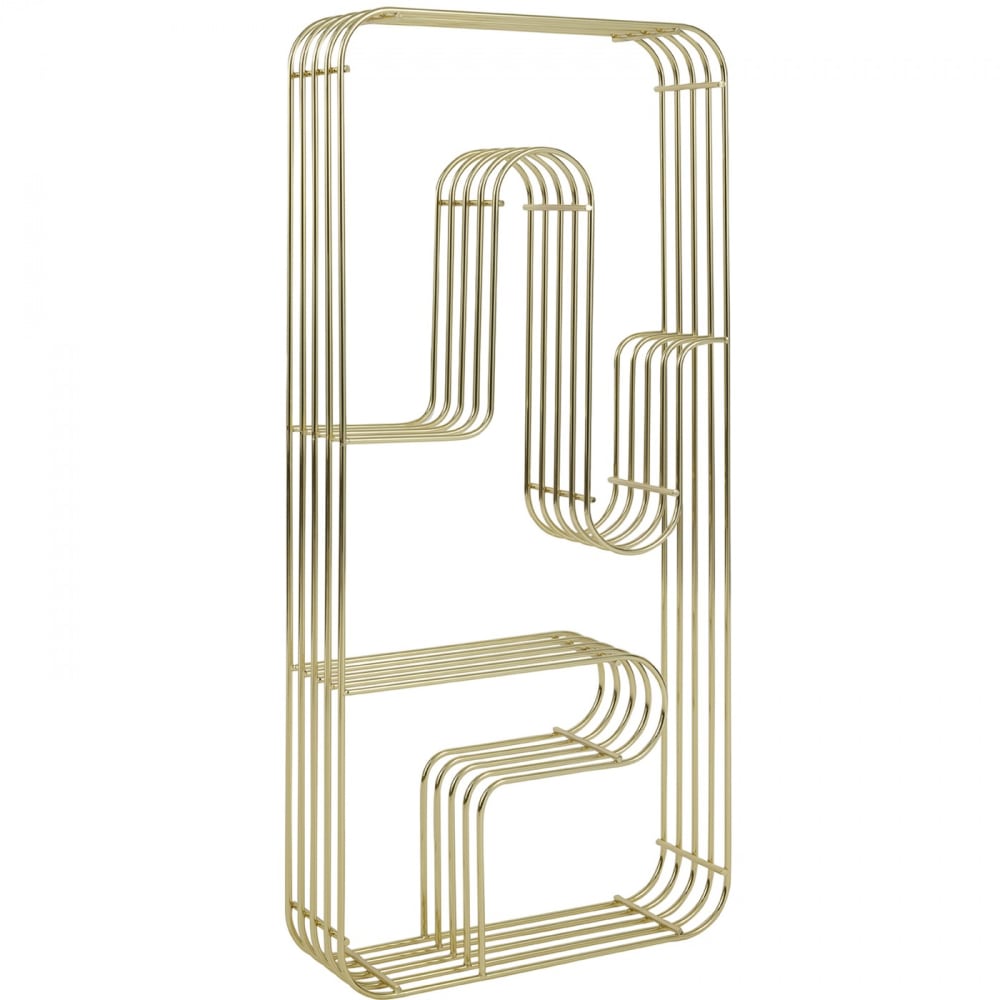 Etagère murale rectangulaire curva Or