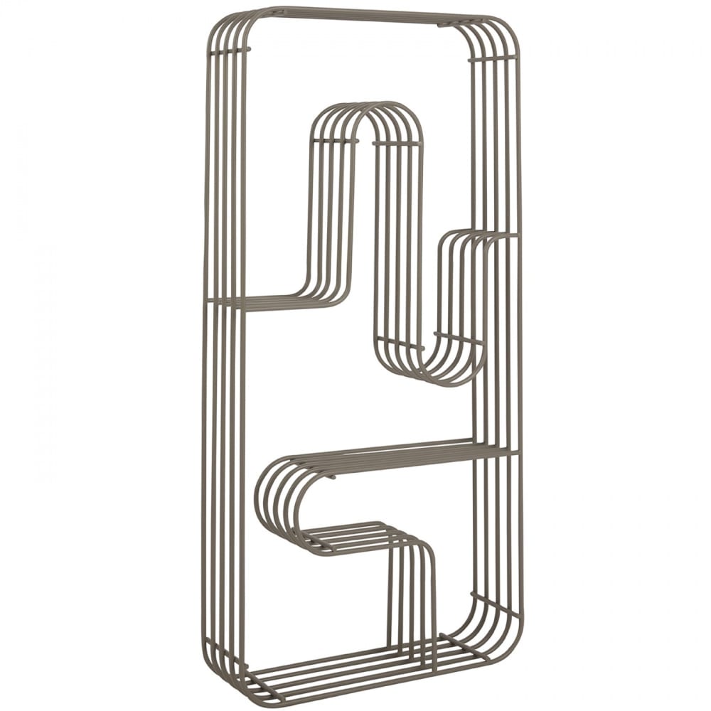 Etagère murale rectangulaire curva Taupe