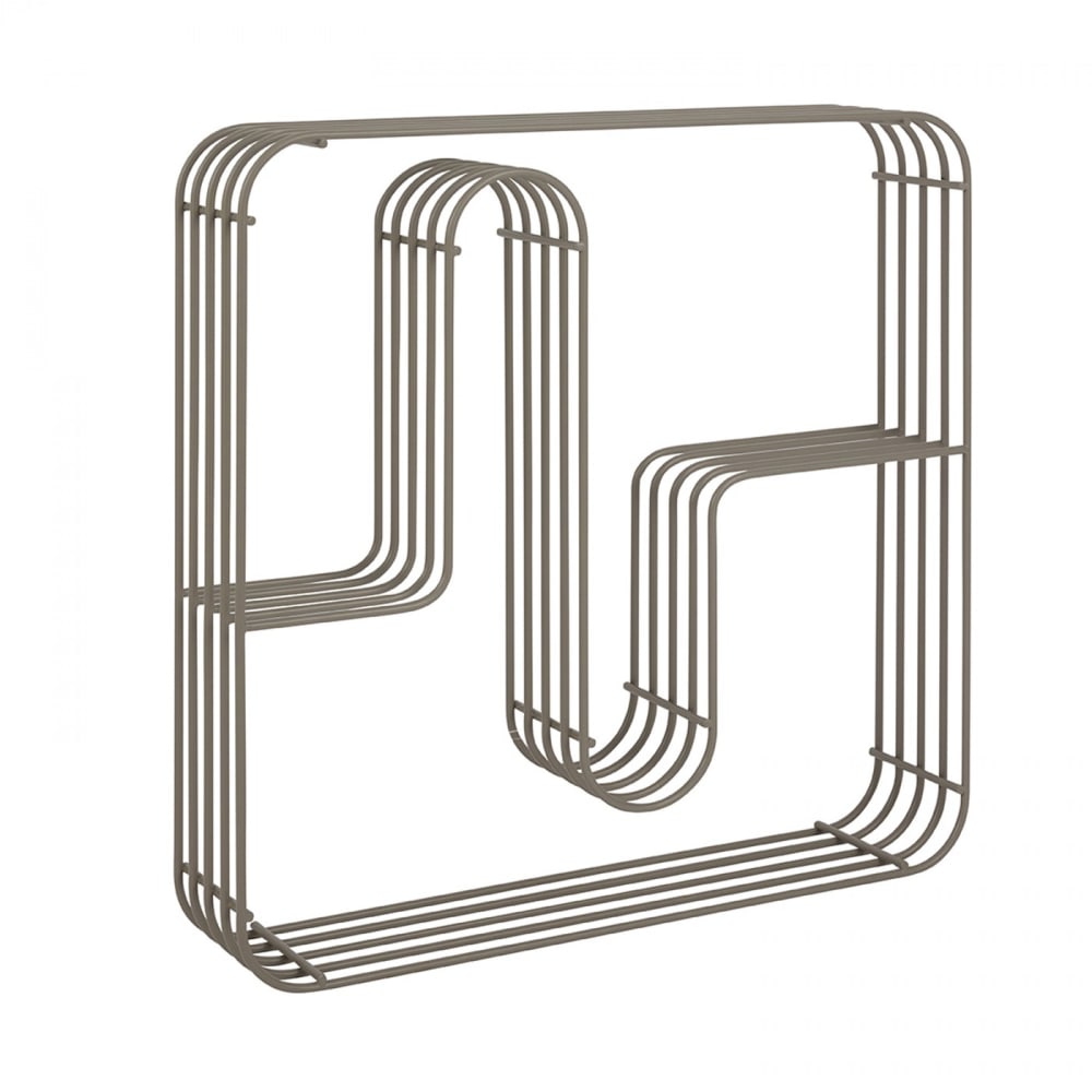 Etagère murale carrée curva Taupe