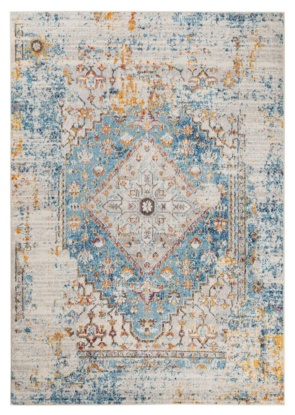 Carpet Living Teppich Vintage Stil Mehrfarbig 150x80 cm Mehrfarbig Pes - Polyester