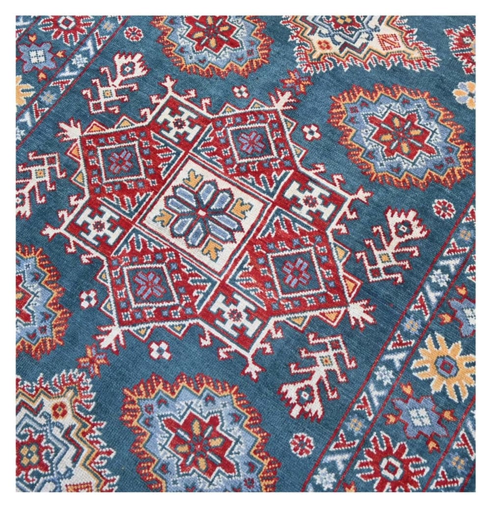 Orientalischer handgeknüpfter Teppich aus bunter Wolle 173x122 cm