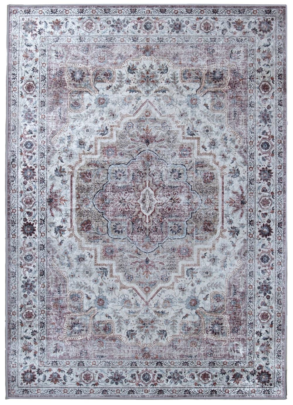 Carpet Living Waschbarer Orientteppich Vintage Mehrfarbig 170x120 cm Mehrfarbig Pes - Polyester