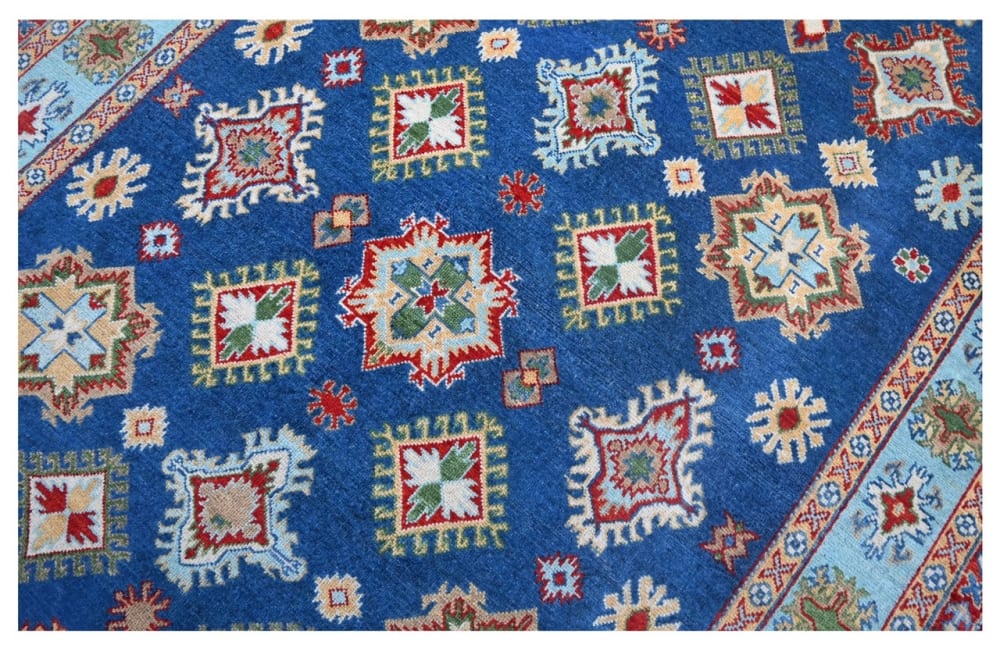 Orientalischer handgeknüpfter Teppich aus bunter Wolle 248x164 cm
