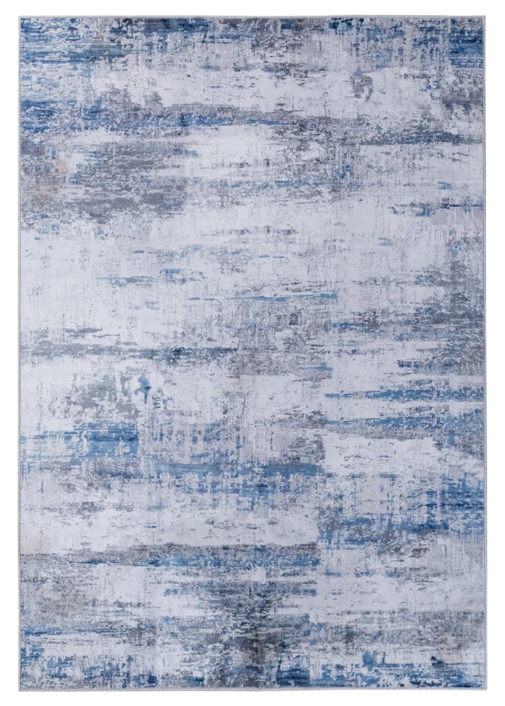 Carpet Living Teppich Modern Waschbar Blau 120x60 cm Mehrfarbig Pes - Polyester