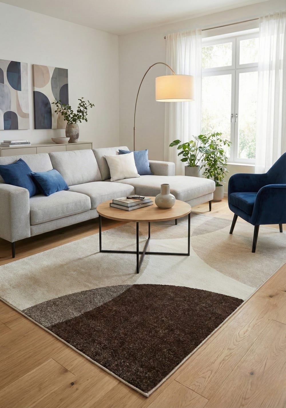 Designer Teppich Modern Mehrfarbig 120x67 cm - Maisons Du Monde