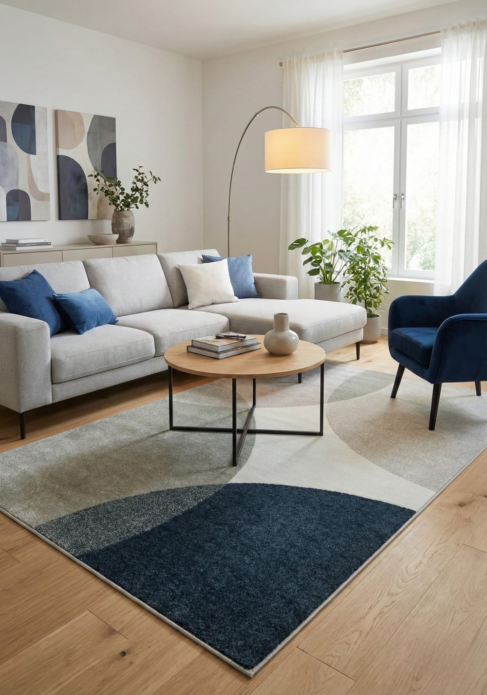 Designer Teppich Modern Mehrfarbig 235x160 cm - Maisons Du Monde