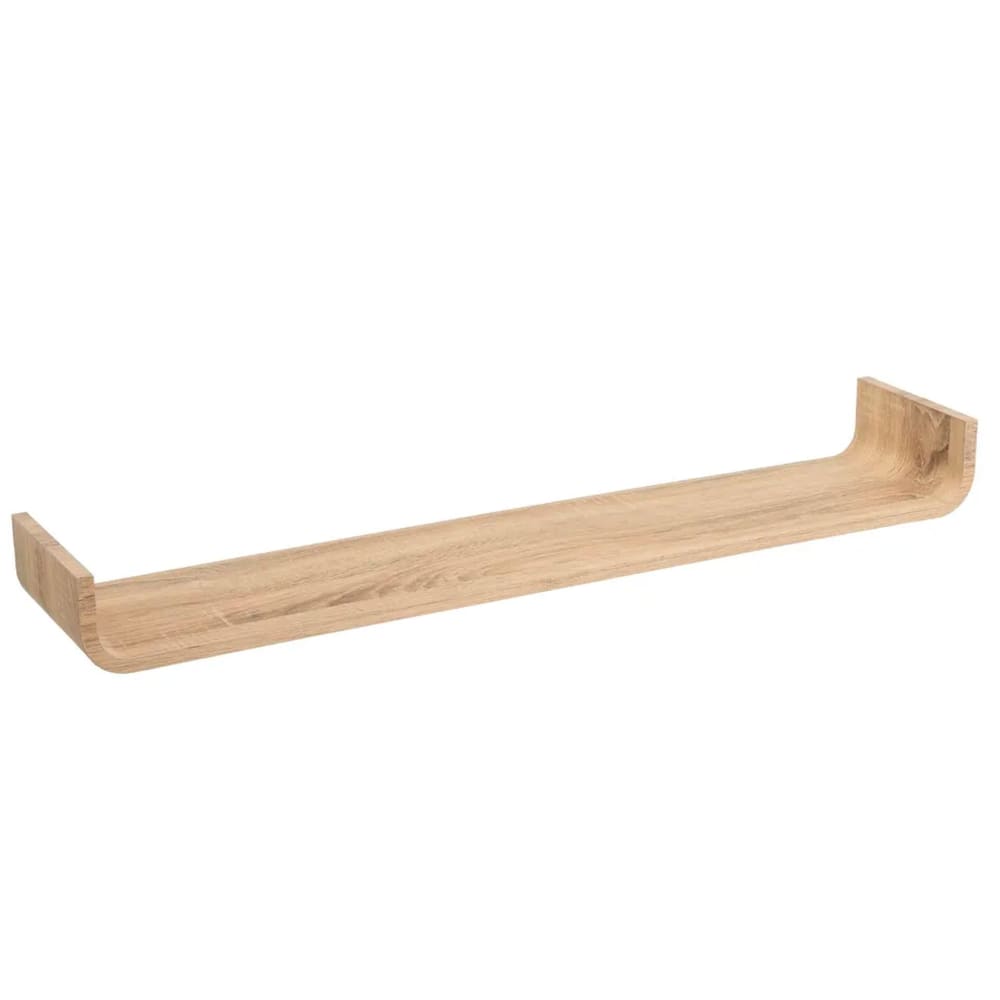 Étagère murale courbée bois 100x20x10cm