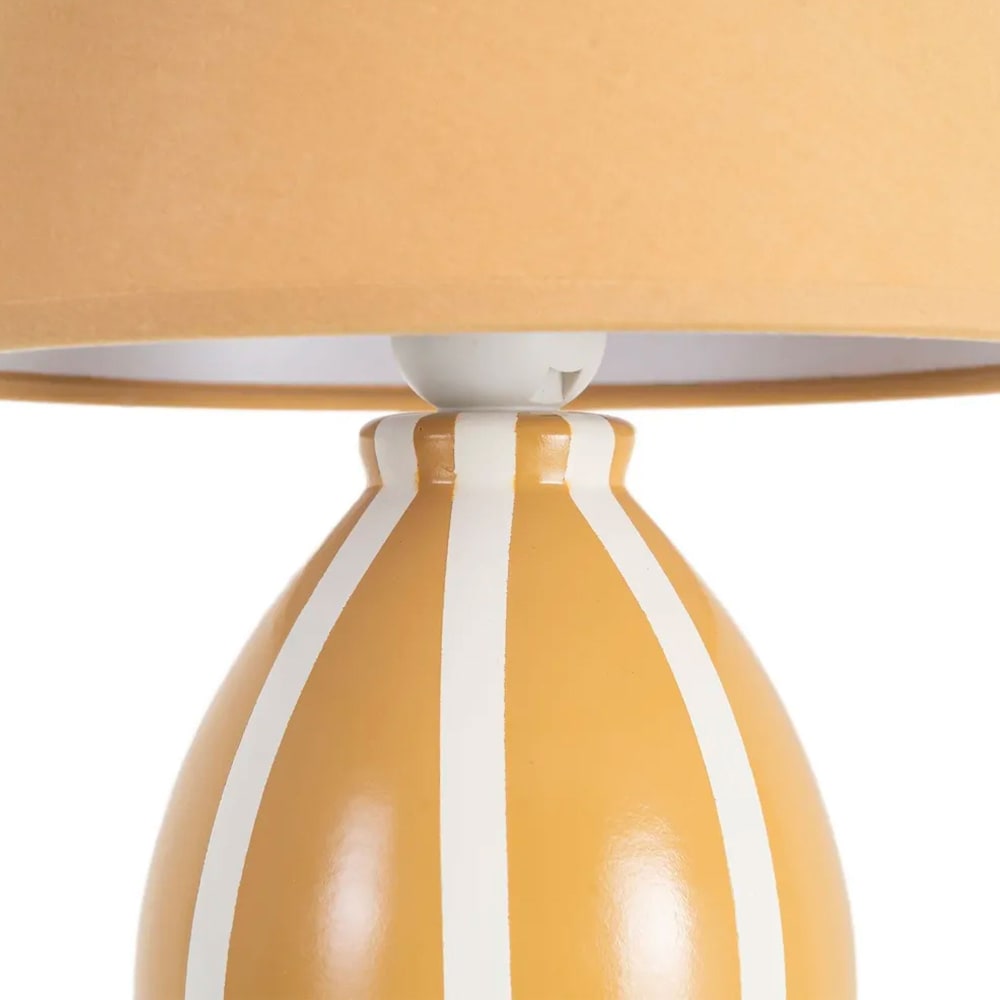 Lampe à poser céramique jaune 22x22x30cm — vue 4