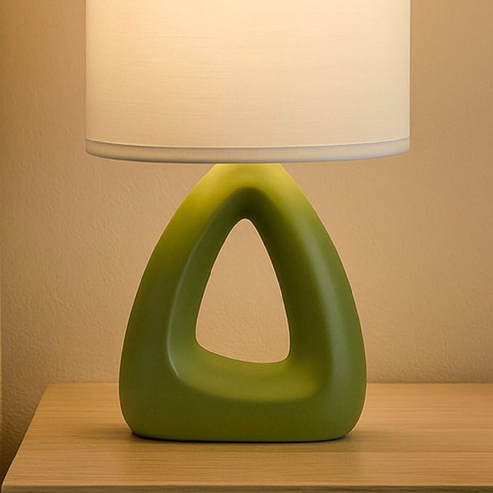 Lampe à poser en céramique verte 17x10x30cm — vue 4