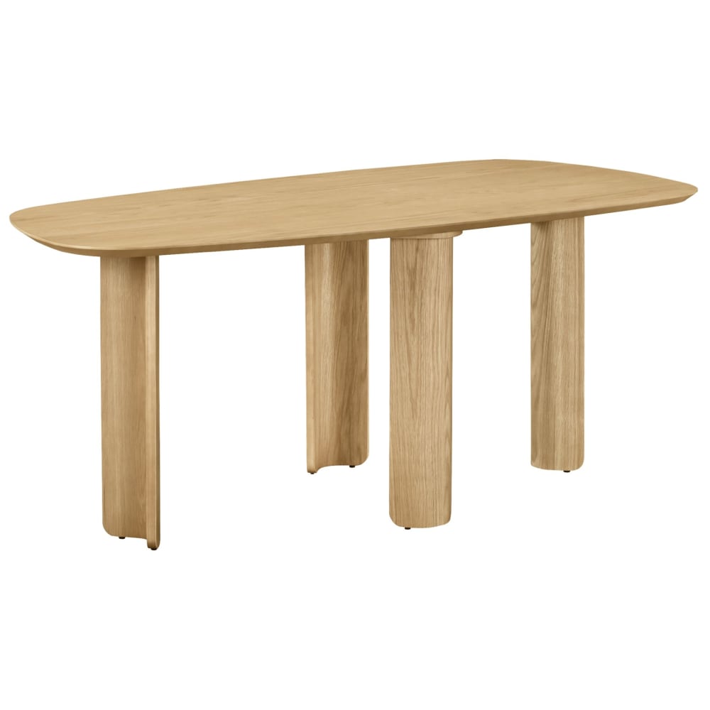 Table à manger 180x90 cm, finition chêne