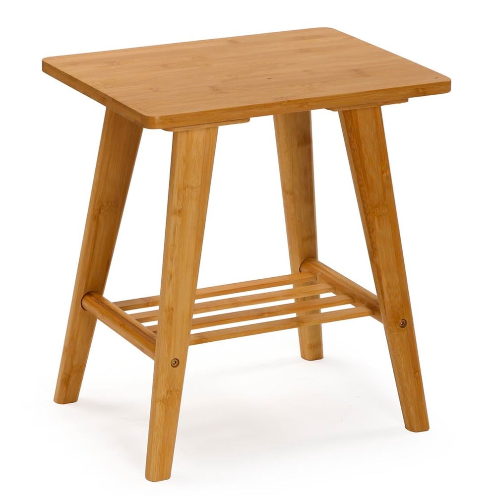 Table de chevet en bambou 40x30x45cm