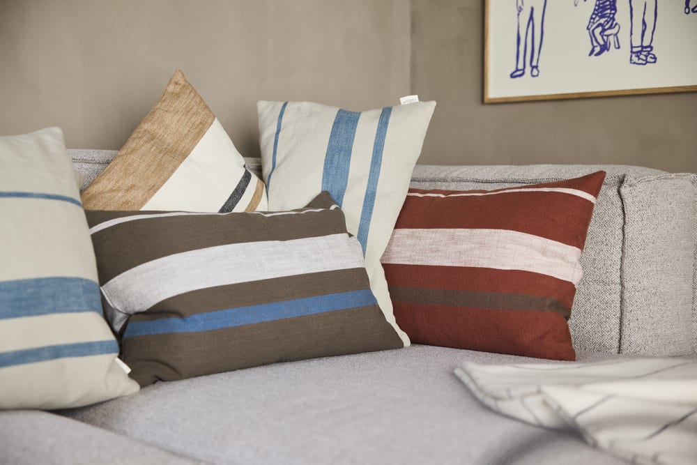 Housse de coussin marron en coton H0.5x60x40 - Maisons du Monde