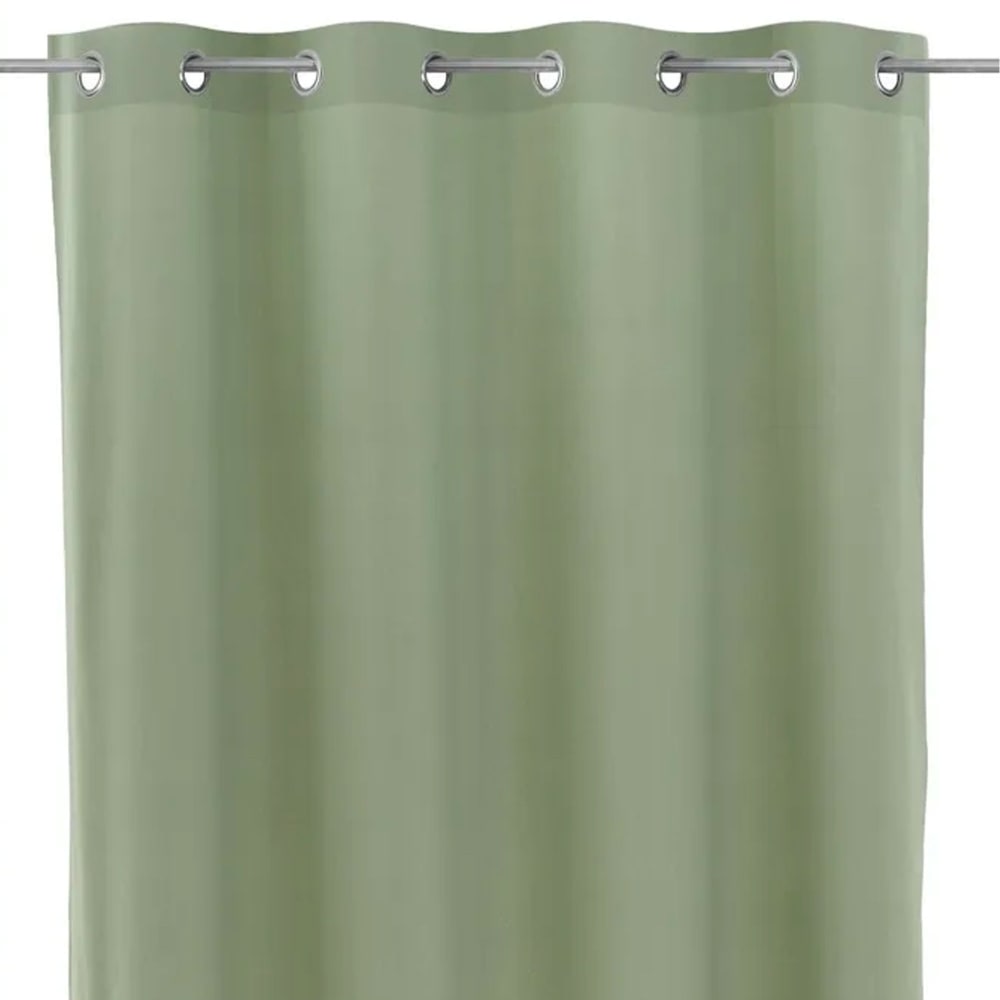 Rideau à oeillets en velours vert à l'unité 140x260cm
