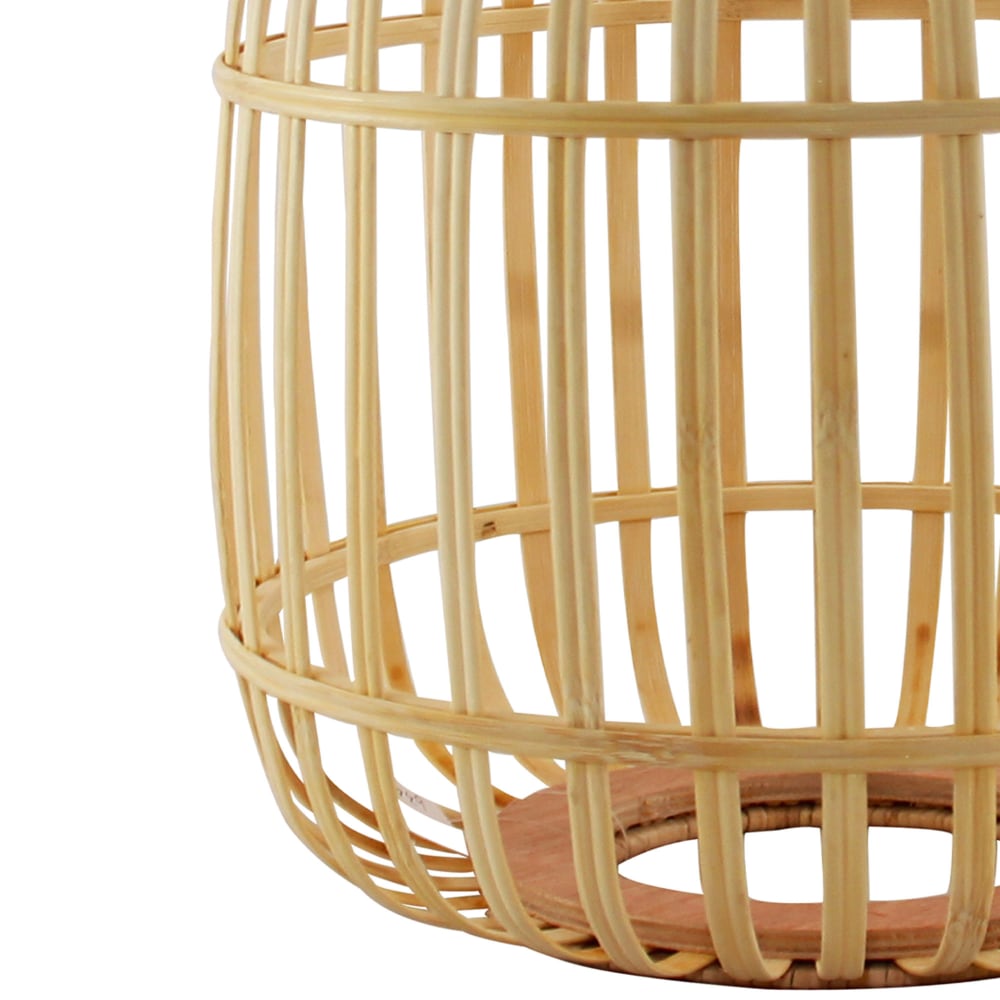 Suspension en bambou ronde 28x28x26cm — vue 4