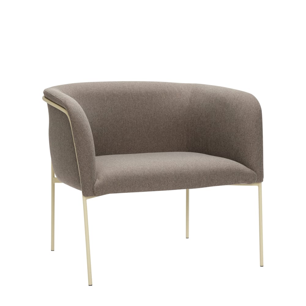 Fauteuil en tissu marron Fauteuil en tissu marron