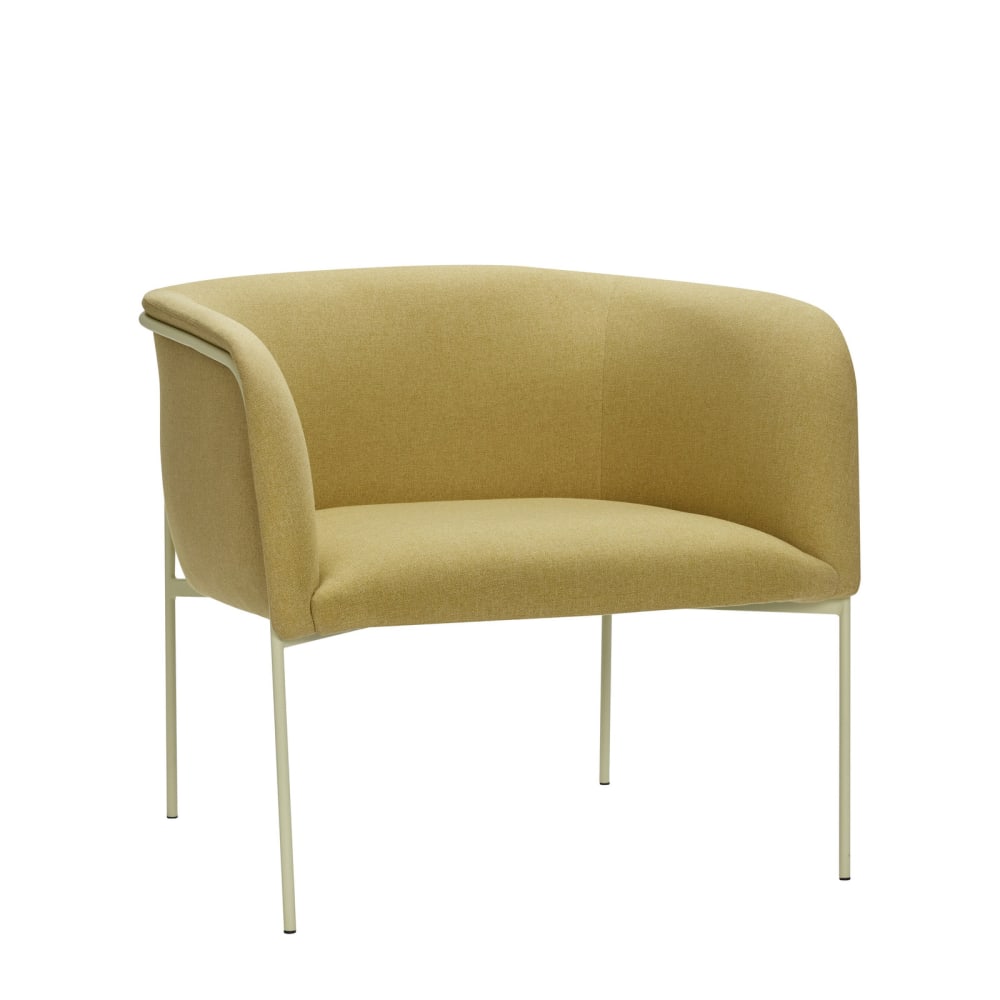 Fauteuil en tissu jaune Fauteuil en tissu jaune