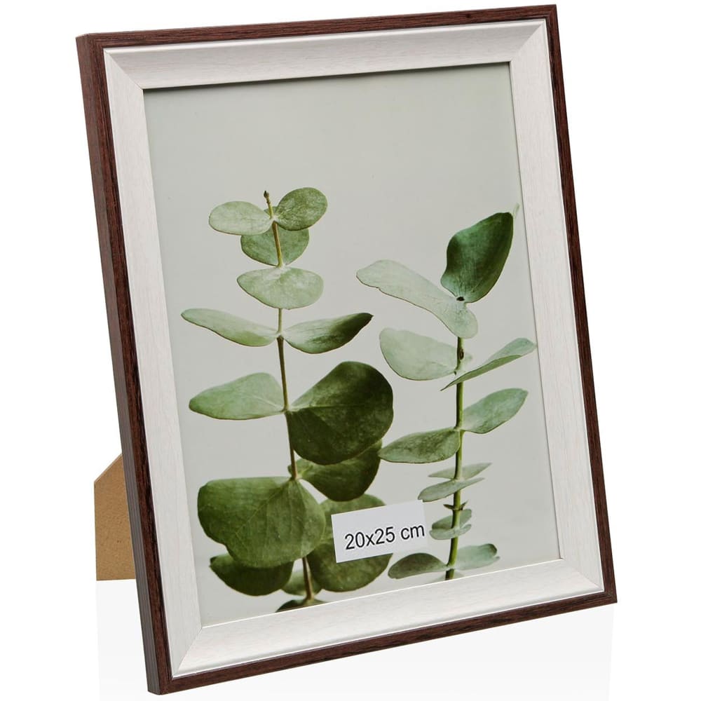 Cadre photo mural ou à poser bois et blanc 20x25cm