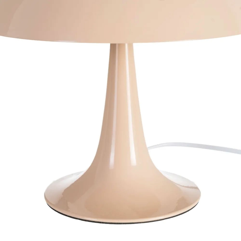 Lampe à poser champignon métal beige 25x25x27.5cm — vue 4